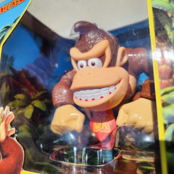 New Super Mario Donkey Kong 6" Deluxe Action Figure 10 Points of articulation Br - Picture 4 of 16